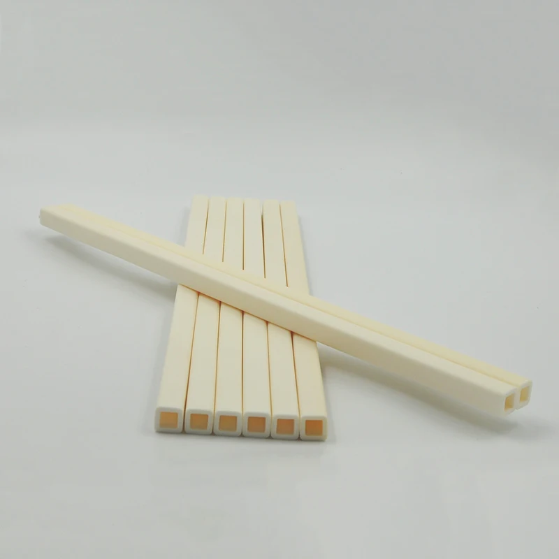 High Temperature Alumina Ceramic Square Tube for Electric Heating Products