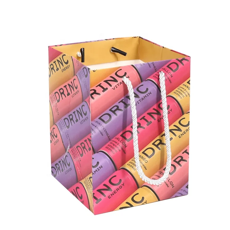 High Quality Custom Party Gift Happy Birthdays Paper Bags With Logo for Kids Children Shopping Packaging