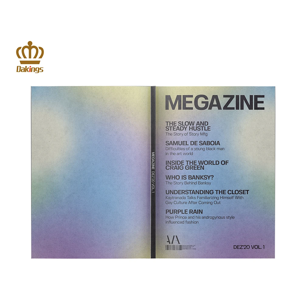 custom art Offset Printing Booklet/Magazine/Brochures/ Catalogue Paper Book Printing