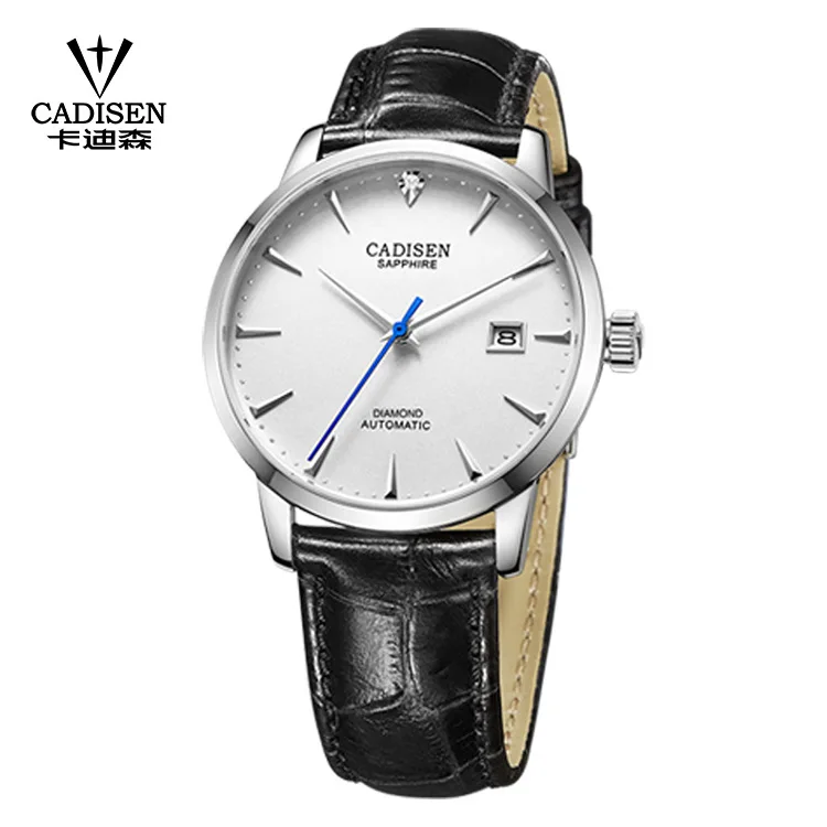 CADISEN c8097 hight quality 2024 Men Watches Automatic Mechanical MIYOTA 9015 Luxury Real Diamond Watch Curved Sapphire Glass