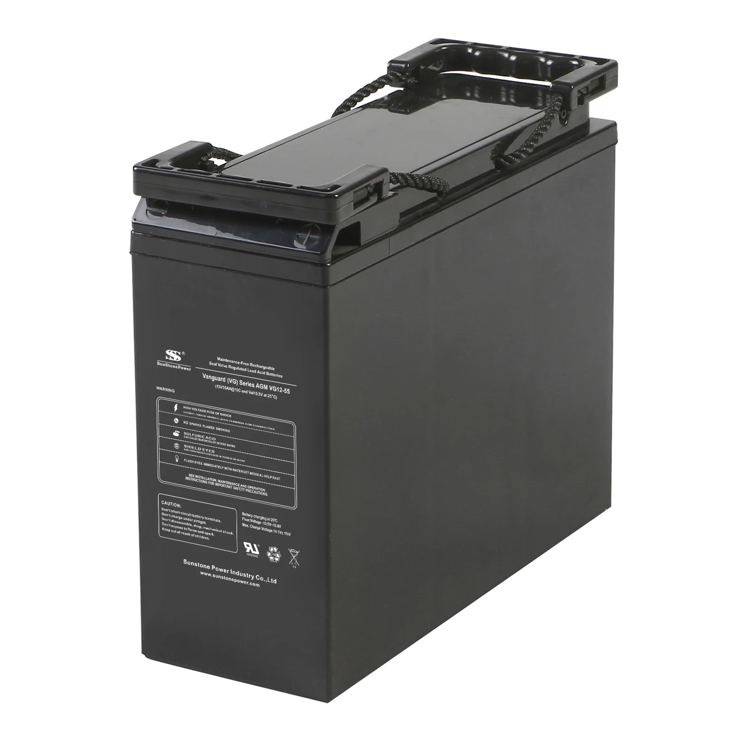 High quality front terminal sealed lead 12V180AH acid agm battery