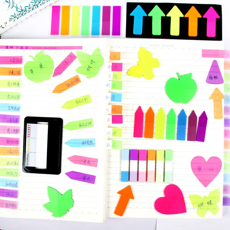 Office Supplies High Quality Paper Custom Sticky Notes and PET Transparent Sticky Notes
