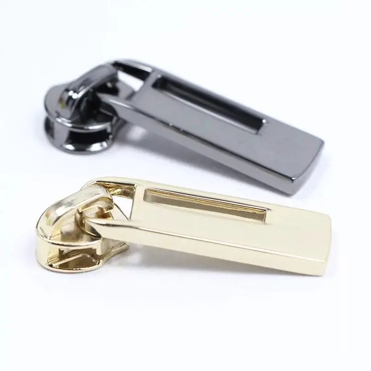 Bag Branded Zipper Puller Metal 5 Name Tag Zipper Pull Custom Logo Metal Zip Puller Handbag Metal Zipper Slider 3 Zip Pull