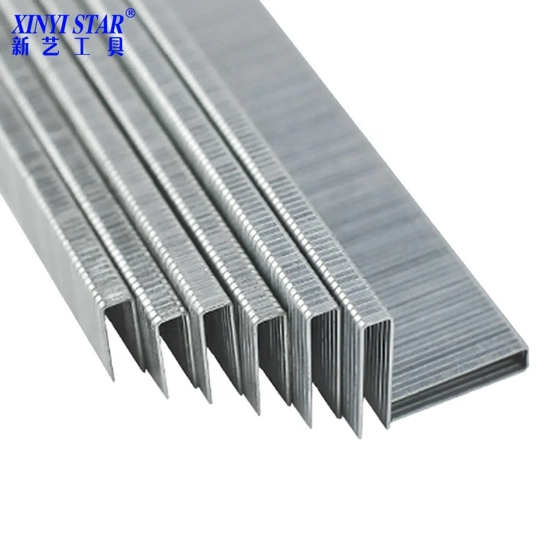 XINYI 20 gauge 416J staple 4J fabric garden staple pin manufacturer ground staples for upholstery china nail wood sofa
