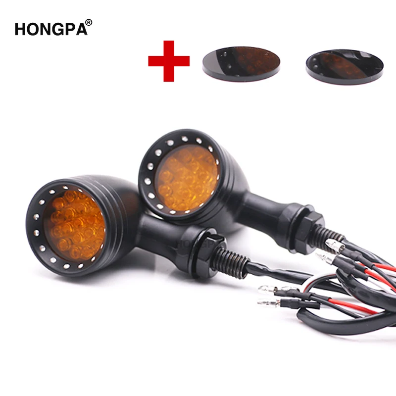 Universal Motorcycle LED Bullet Indicator Turn Signal Lights For 12V Motorcycle Cafe Racer