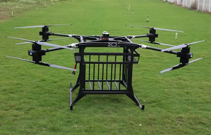 Pure electric cargo payload drone heavy lifting 80kg drone propeller