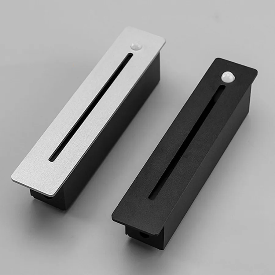 Датчик движения Joyolux с пассивным инфракрасным датчиком движения и датчиком дневного света, алюминиевый светильник для лестницы, угловой углубление, для прихожей, 3 Вт