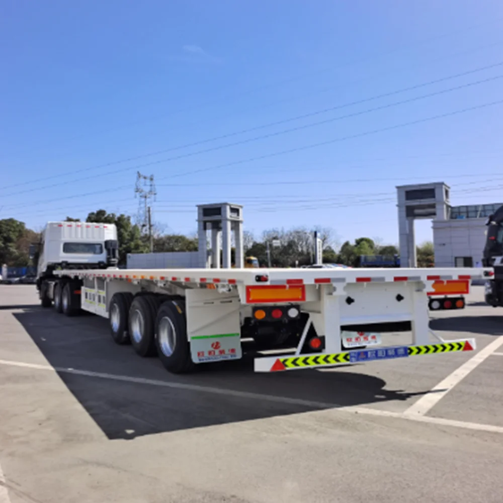 OYJD Truck High Quality heavy duty trailer 40ft flatbed trailer for towing truck 53 ft flatbed trailers for sale