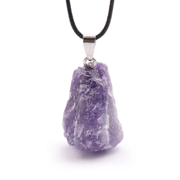 Europe and America Hot Selling Necklace Natural Stone Pink Crystal Pendant Necklace