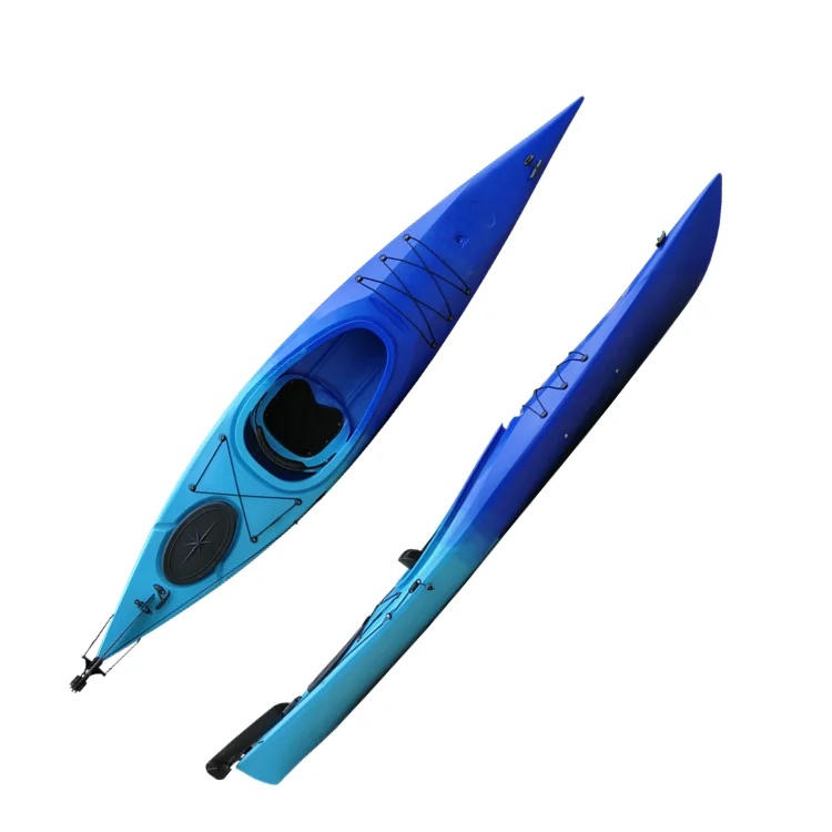 350cm single plastic ocean kayak for racing