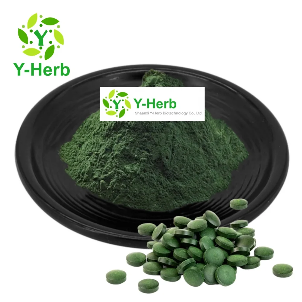 Factory Price Pure Natural Herbal Tablets Supplements Organic Bulk Chlorella/Spirulina Tablets 250mg 500mg Spirulina Tablets