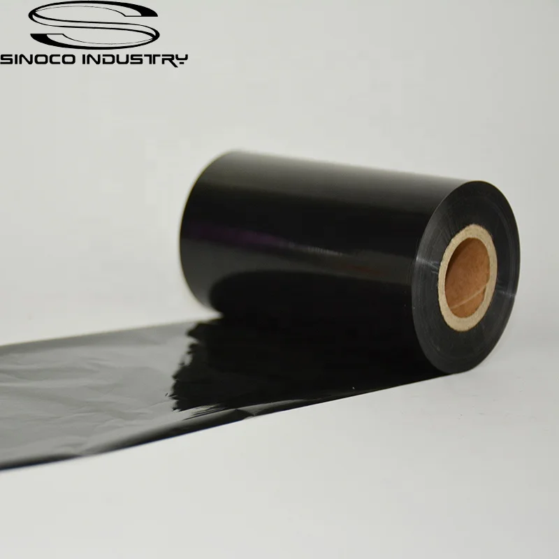 110mm*300m Ttr Black Premium Thermal Transfer Wax Resin Ribbon Washcare Resin Ribbon For Label Printer