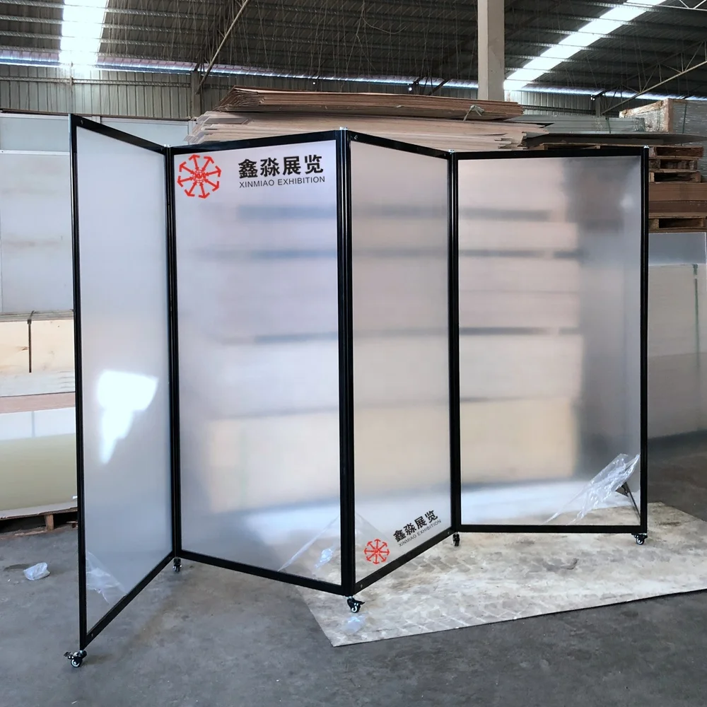 3 Panel Folding privacy Screen Room Divider for Office,Freestanding  Partition Room Separators Screen Acrylic Panel