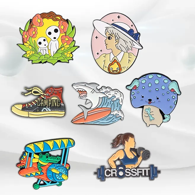 Metal Logo Badge Professional Manufacture Metal Enamel Badge Pins Professional Badge For Clothing