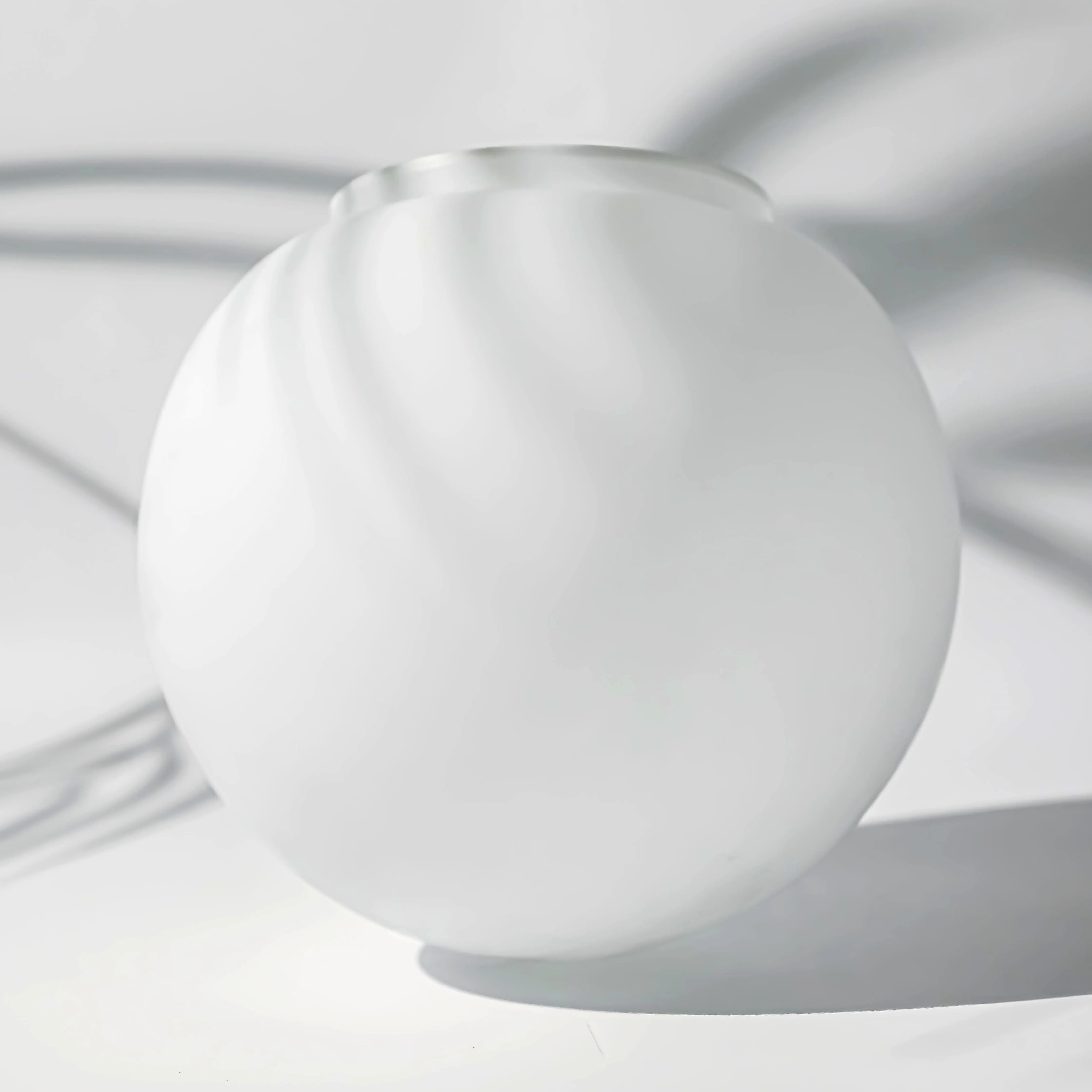 Hot Selling European Style opal White Glass Lamp Shade Replacement Bathroom Single Globe Pendant shade