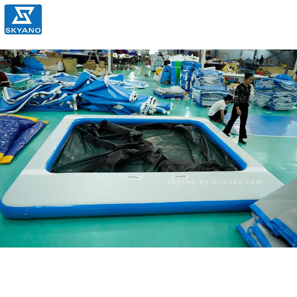 Yacht floating pool inflatable sea pool with Net