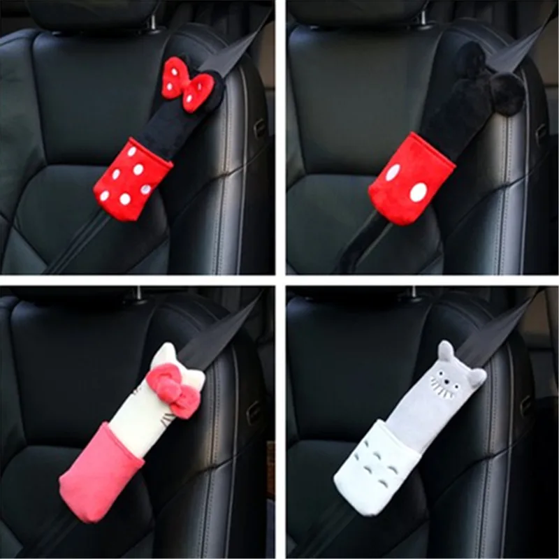 Cartoon Plush Car Sefety Seatbelt Covers Shoulder Protection Padding Accessories