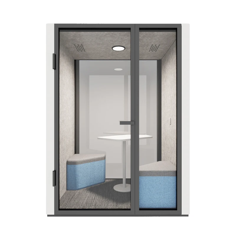 Flexspace 2024 new 2 Seat Office Pod Meeting Pod Private Space Soundproof With Pod Furniture Sound Proof Booth
