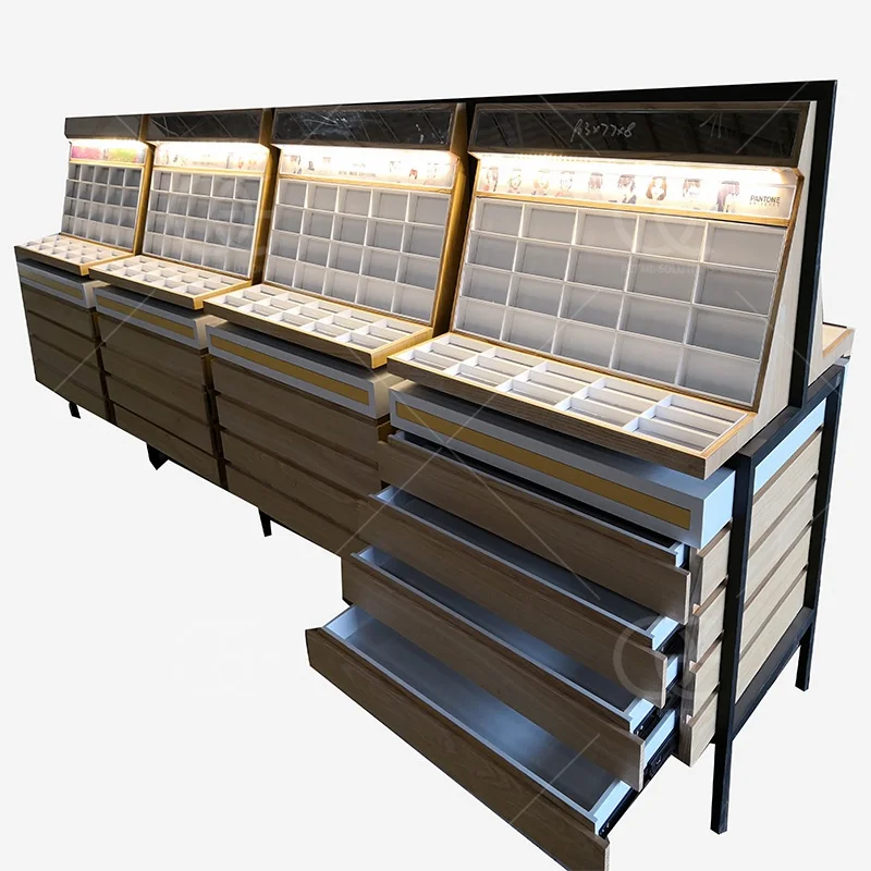 Wholesale Glasses Shop Rack Modern Optical Retail Furniture Custom Sunglasses Display Counter Hot Wall Mounted Glasses Display