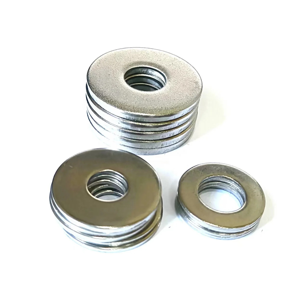 high hardness different sizes thickness convenient full thread metric 1.2mm -2mm plain or silvery circle ring Flat washer