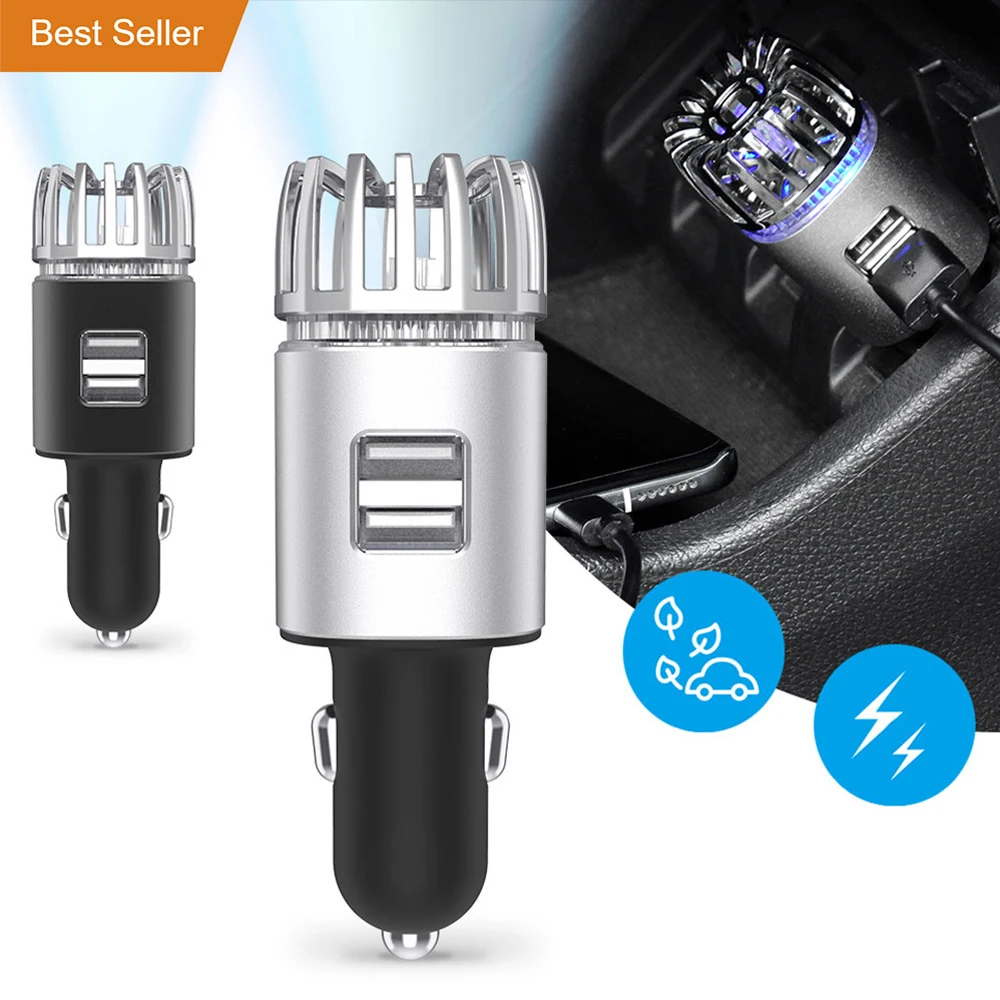 Best Selling Products Car Charger USB 12v Air Purifier Ionizer