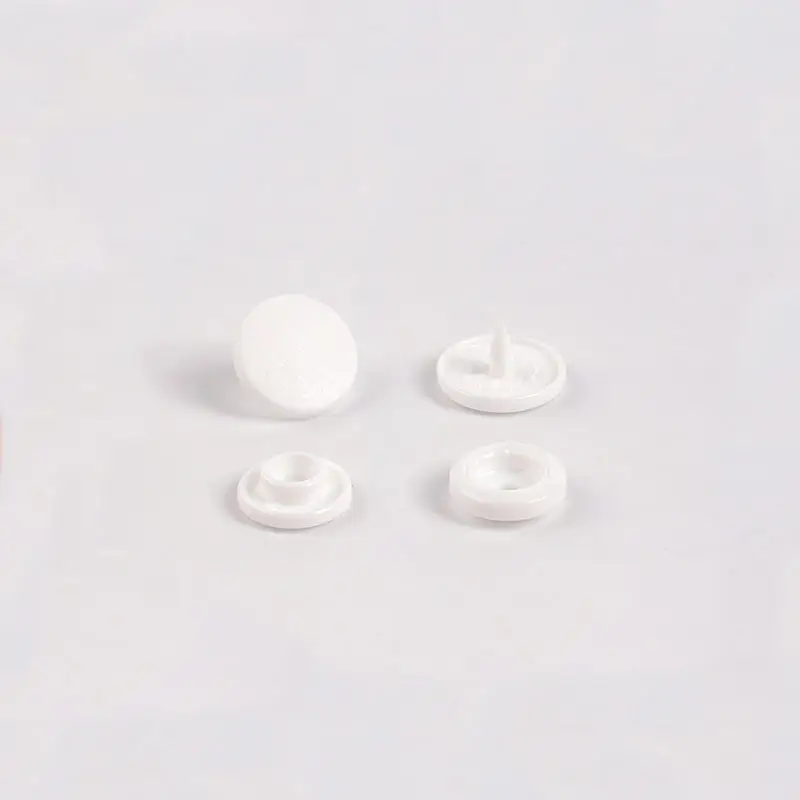 Kerui 60 Available Color T3 T5 T8 White Matte Plastic Snap Button For Baby Clothes Pom Material,Oeko-tex 100,Brand Supplier