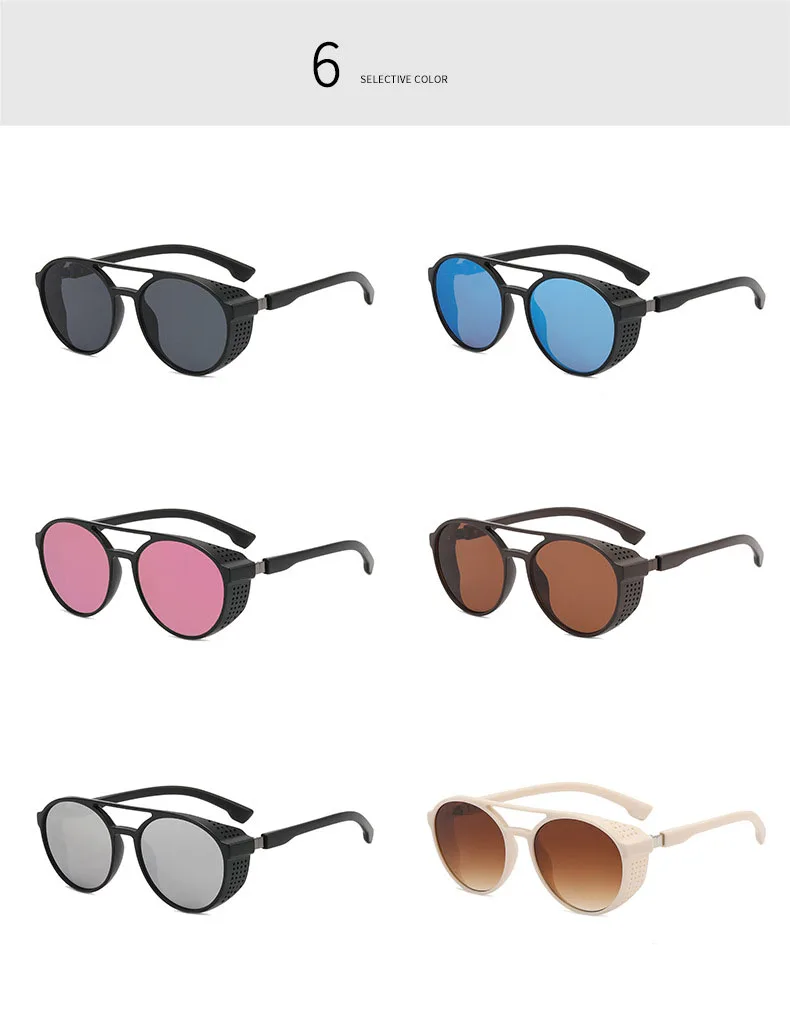 2022 new wholesale fashion personality double beam sunglasses men  women fashion glasses punk sunglasses