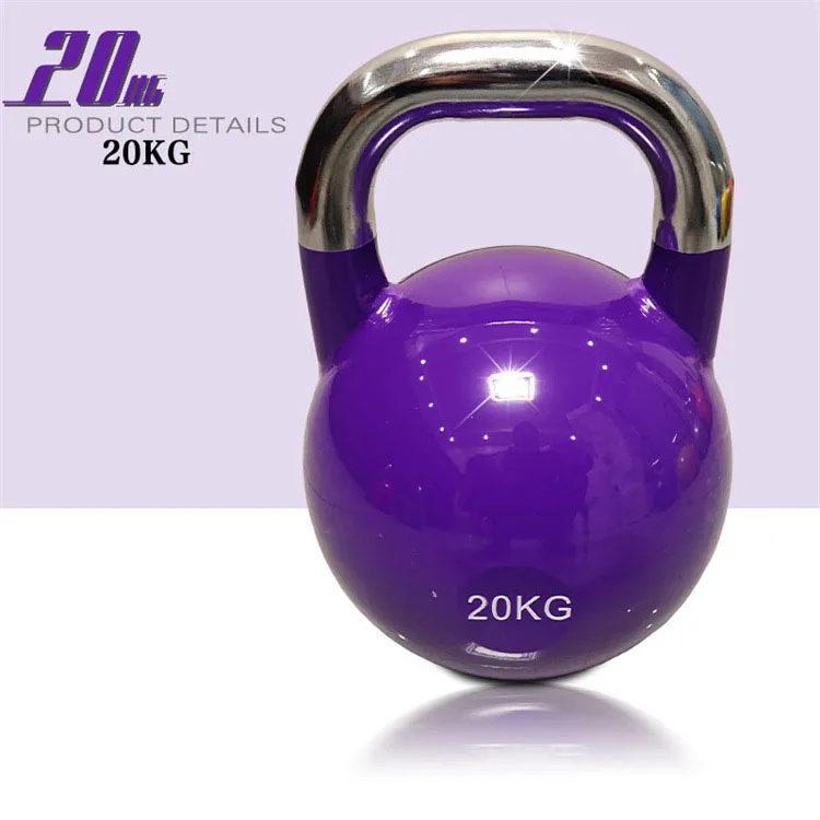 gym workout steel  Kettlebell Professional Grade Kettlebell for Fitness Weightlifting Core Training with stainless handle