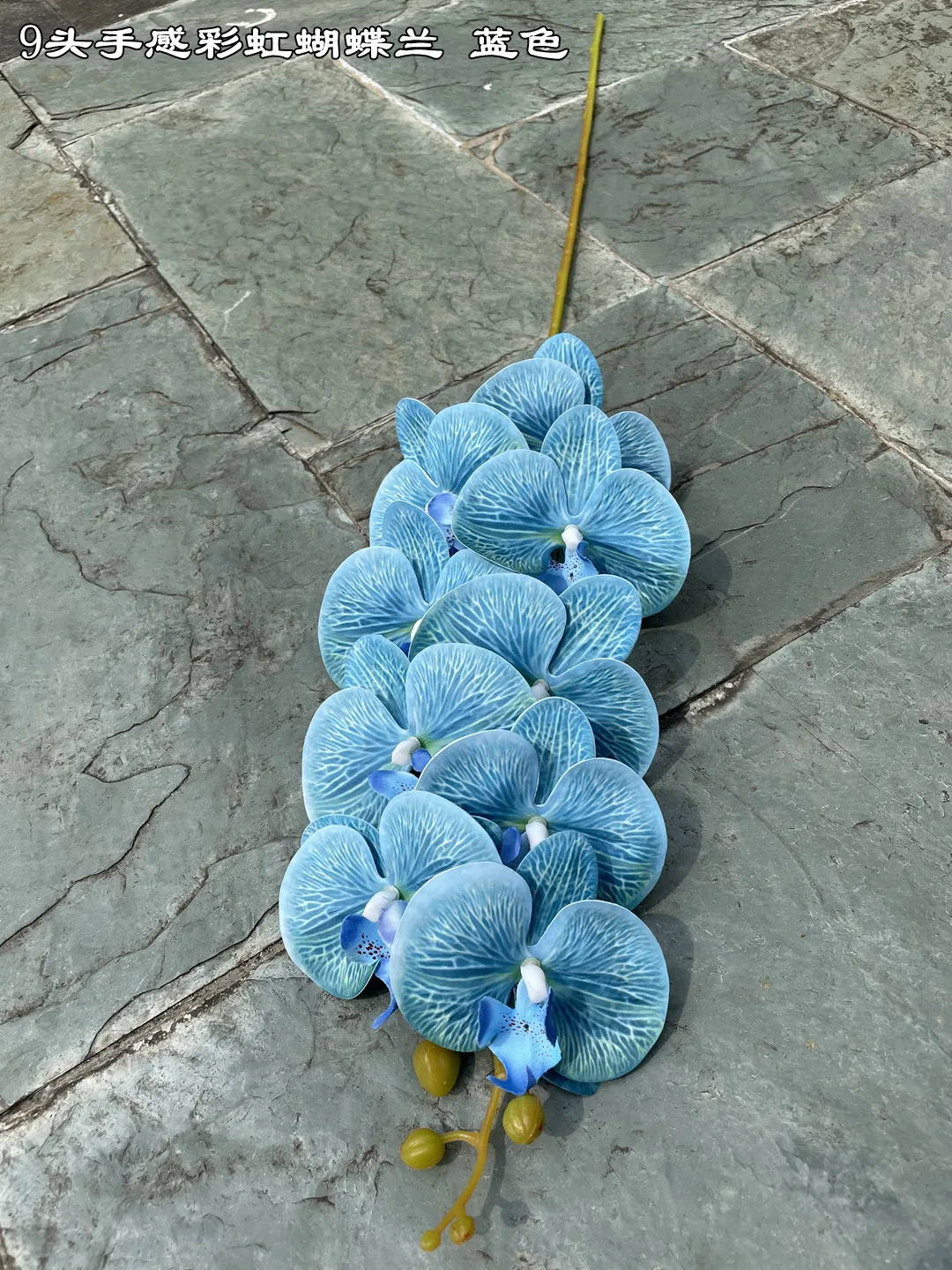 Nude Color Single Stem Wholesale Real Touch White Orchid Flowers Artificial Phalaenopsis Blue Orchids For Wedding Decor