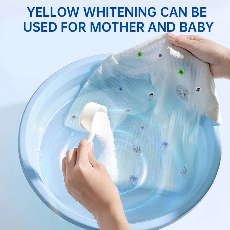 Professionally Certified Color-Brightening Bleach Powder Sustainable Antibacterial Laundry Powder