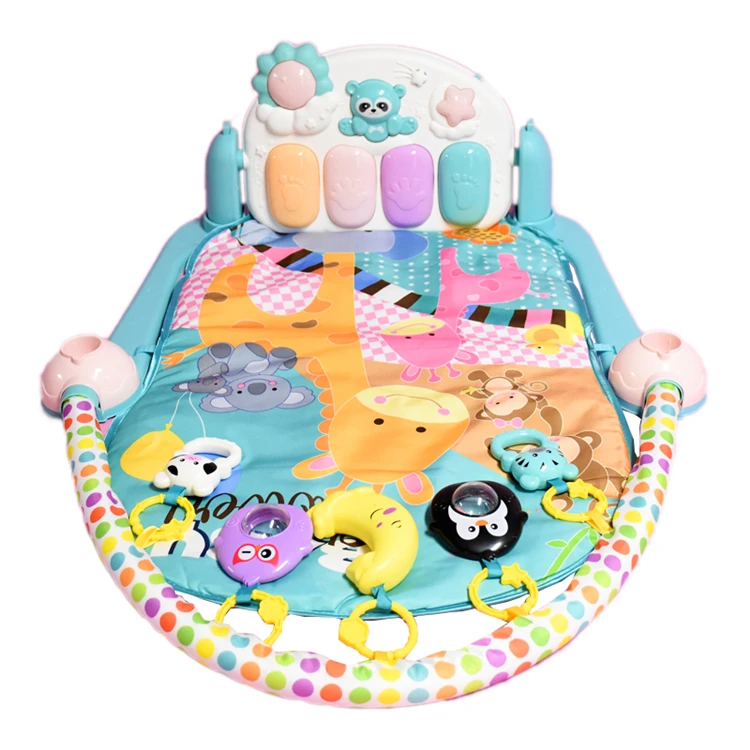 
High Quality Soft Infant Toys Musical Intelligent Baby Active Carpet Play Mat Gym Set 
