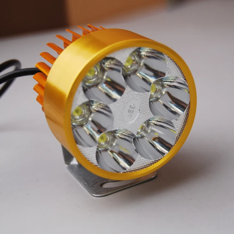 Electric vehicle headlight LED spotlight 12V48V60V72V modified motorcycle 4 beads 6 beads12W -45w external light