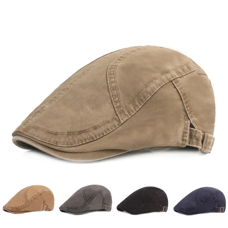 Autumn beret men vintage news boy cap cabbie gatsby linen outdoor berets Hat
