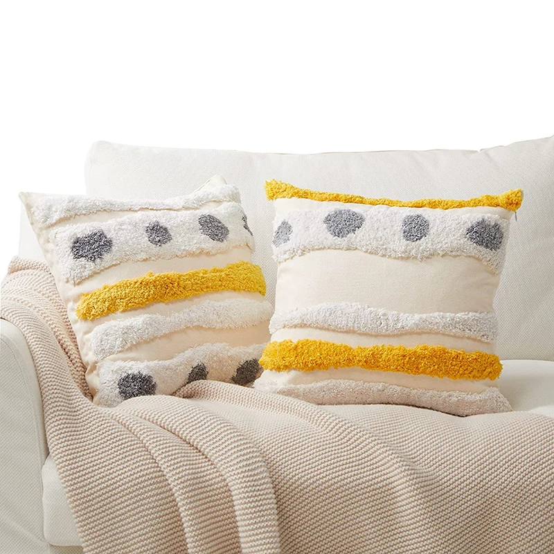 18 x 18 Inch 40 x 40 cm Wholesale Custom Logo 100% cotton sofa pillows decorative set