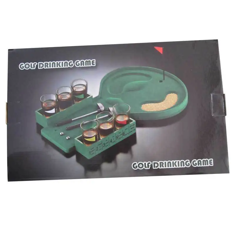 6 Glasses Shot Party Toys Gifts Family Funny,Mini Golf Drinking Board Game