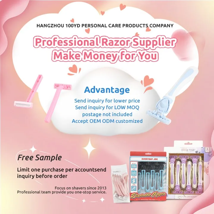 Wholesale High Quality Shaving Kit 3 Blade Eyebrow Shaver Supply Leaf Razors for Women Sensitive Skin