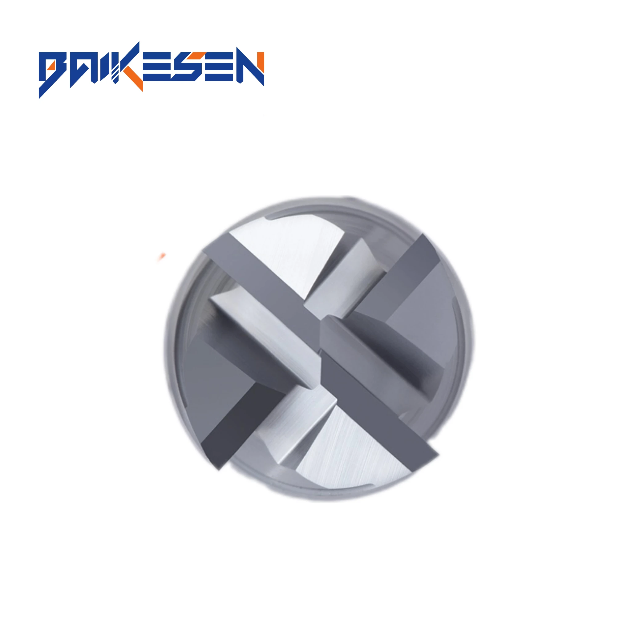 BKS coating Tungsten HRC60 carbide end mill cutter 4 flutes with TiAlN coating Cnc Tools Carbide Steel End Mill