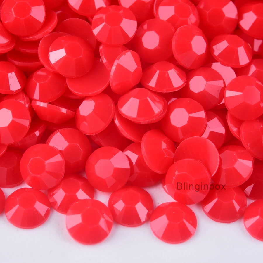Blinginbox Factory Resin Jelly Opaque Jelly Flatback Solid Rhinestones Non Hot Fix Rhinestones Crystal Strass for Tumblers Craft