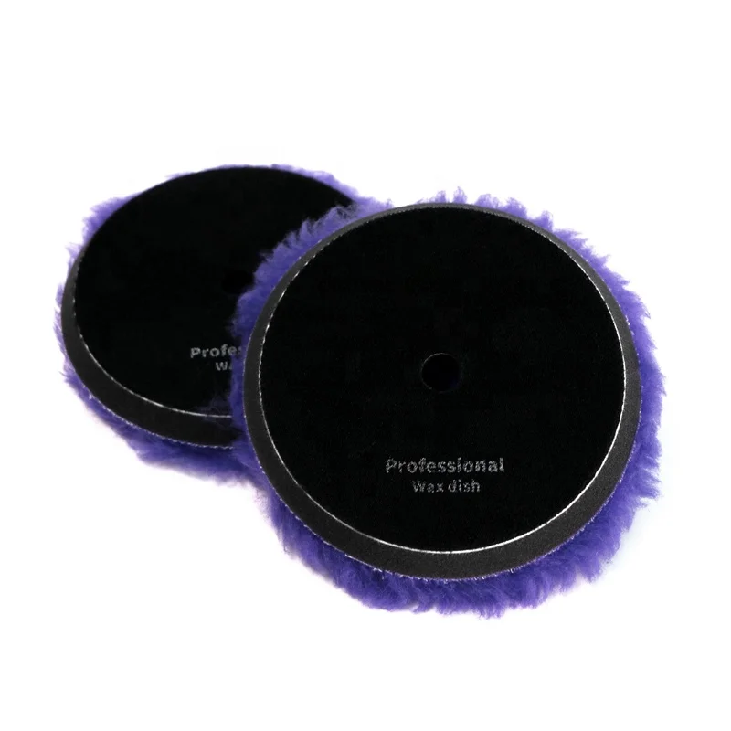 Фиолетовый шерстяной полировальный диск, 6 дюймов, для полировки автомобильной краски