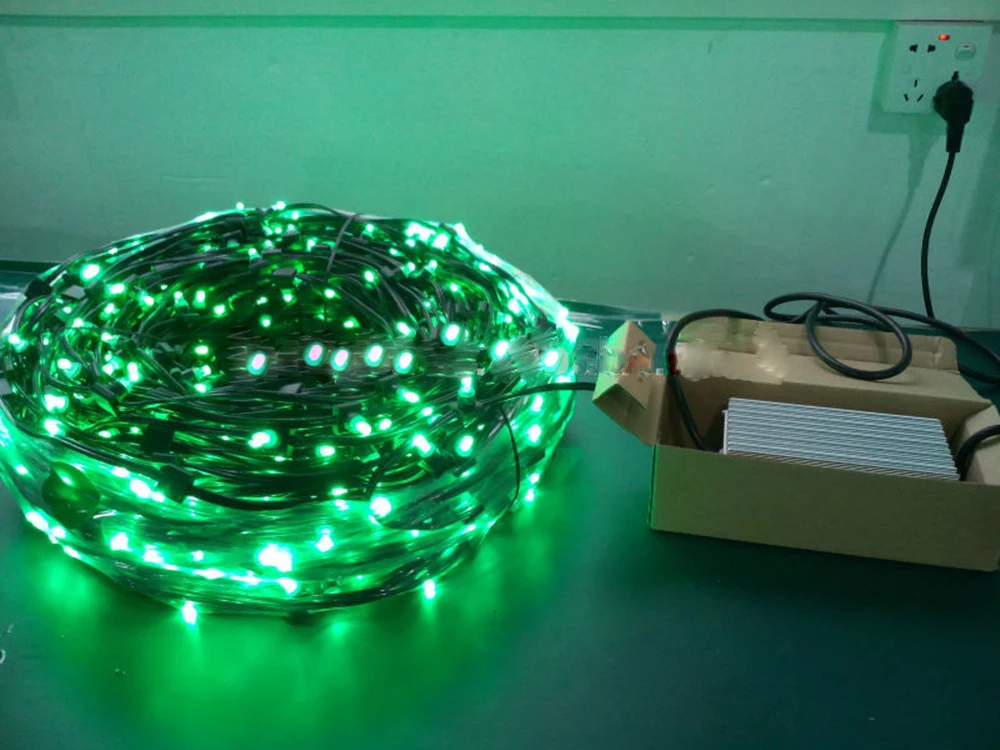 Holiday Party Use 12 V DC 100 Meter Per Roll Cut-able LED Clip Light For Tree Decor