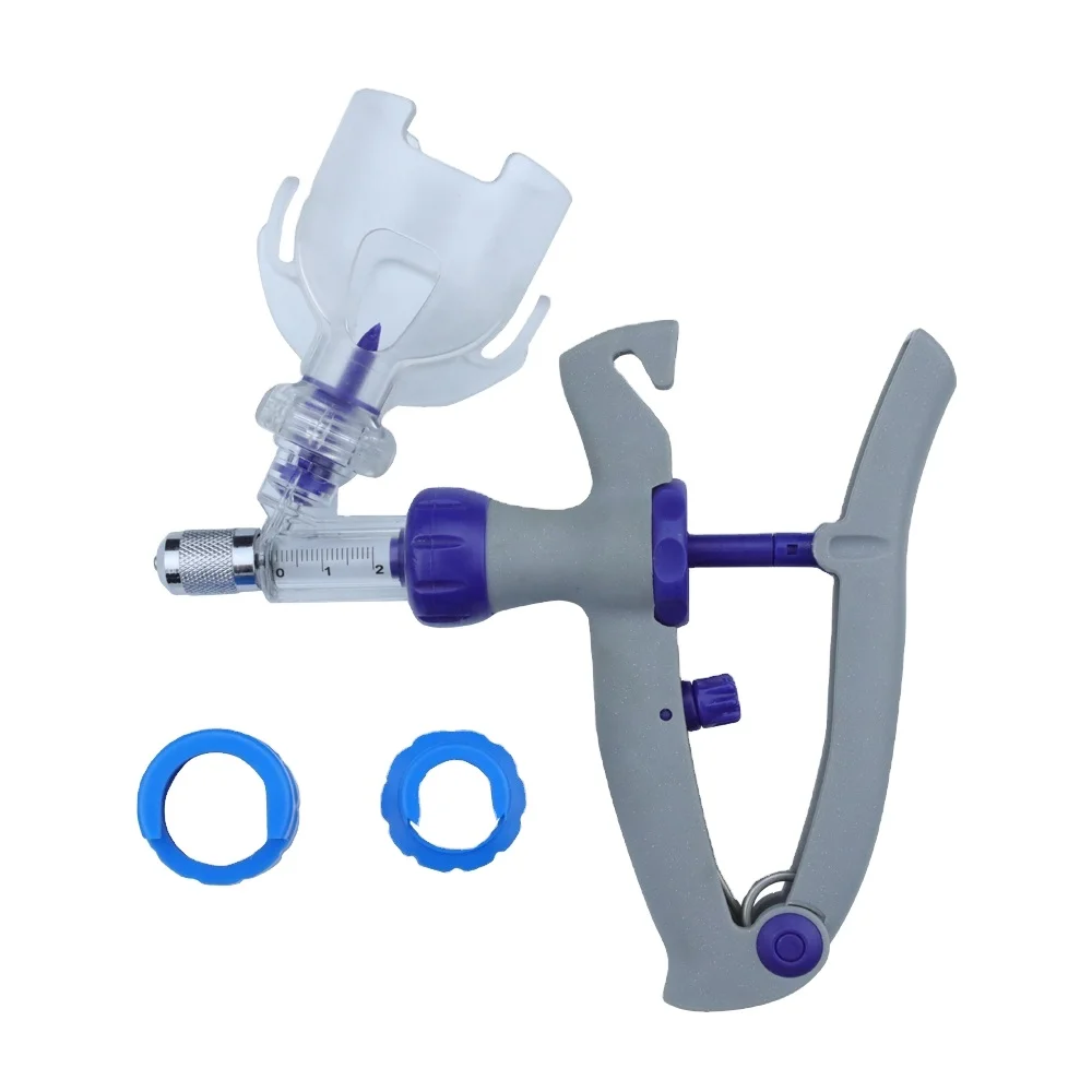 WANJIA New 2ml & 5ml Automatic Injector Plastic Pistol Type Veterinary Syringe