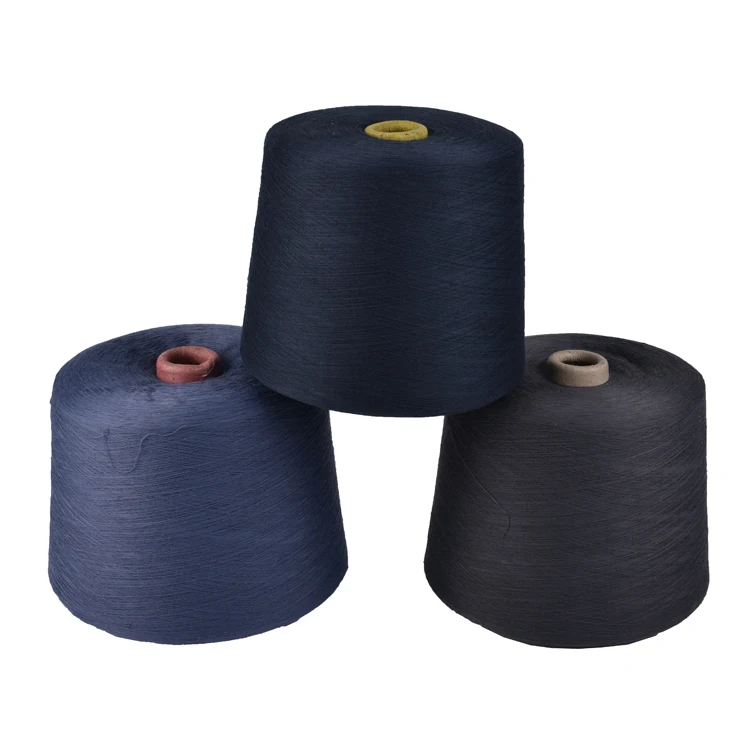 100% Polyester Spun Yarn Dope Dyed Polyester Spun Yarn Ring Sewing Thread Spun Polyester Yarn