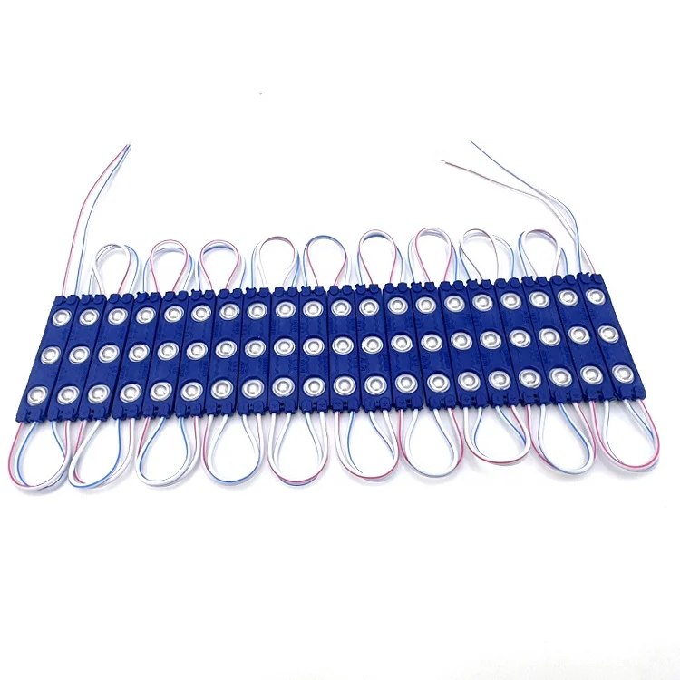 12v 3 Light Sign Lens 1.5W SMD 2835 Module Lamp Board Back Injection LED 6013/6113 B