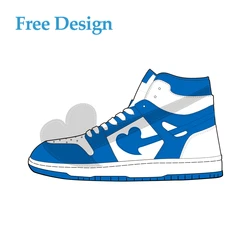 Custom Brand Shoes Plus Size Design Manufacturers Leather Sneakers Basketball Shoes Stock For Women