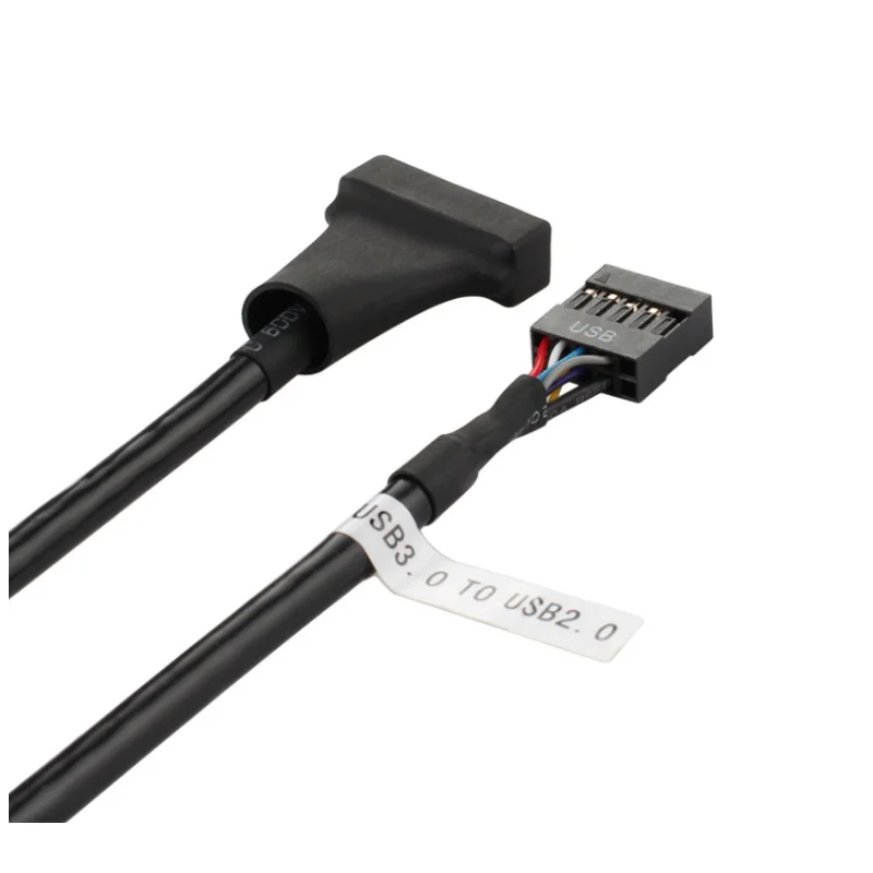 USB 3.0 Motherboard Header 19pin Male to USB 2.0 9pin Female Adapter Cable