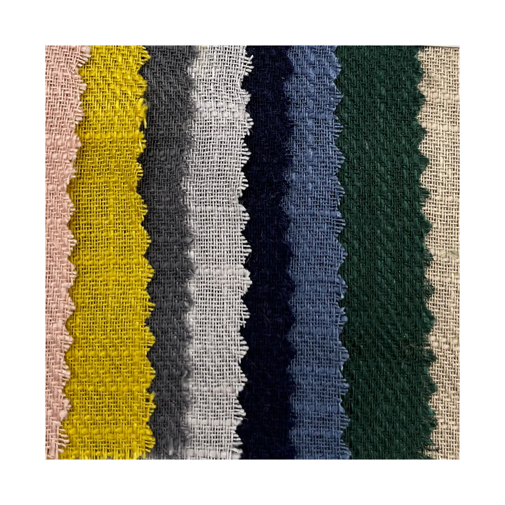 XINHE In Stock High quality 20% linen 80% viscose twill slub linen for bed linen sets fabric