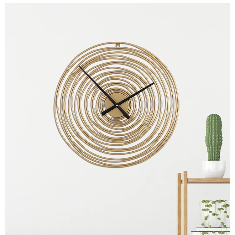 Luxury Wall Circle Clock 316-1 Nordic Abstract Clock Metal Wall Art Home Decor Wall Hangings Art Home Ornaments