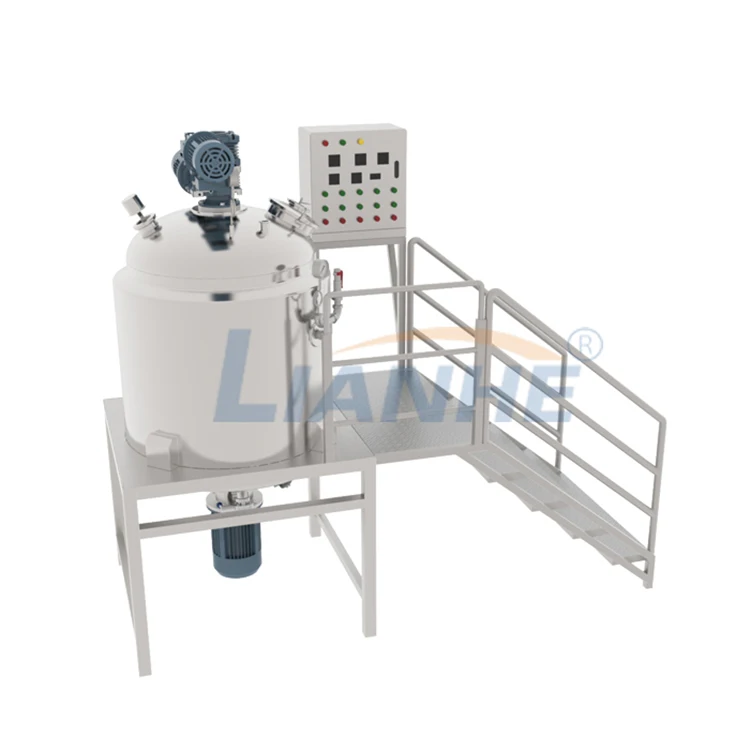 Косметическая производственная линия, химический реактор, резервуар, мешалка, смесительная машина 50 л, машина для производства жидкого мыла