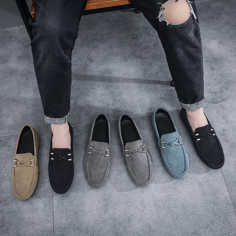 A01 Ready High Quality Man Loafers Comfort Suede Driver Shoe Men Oxford Dress Shoes New Design Casual Shoes