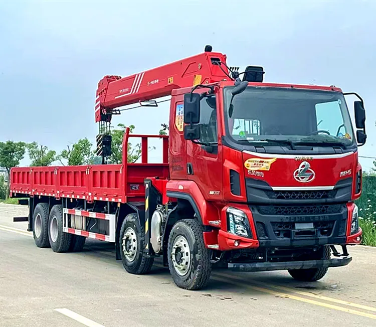 Автокран DONGFENG LiuQi 8x4 14 тонн 5 подъемный кран с телескопической стрелой